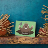 Funny Taschengopher Graben Cartoon Illustration Fotoplatte (Seite)