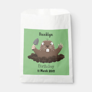 Funny Taschengopher Graben Cartoon Illustration Geschenktütchen