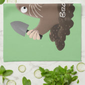 Funny Taschengopher Graben Cartoon Illustration Geschirrtuch (Gefaltet)