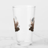 Funny Taschengopher Graben Cartoon Illustration Glas (Links)