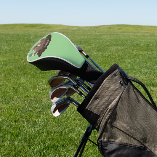 Funny Taschengopher Graben Cartoon Illustration Golf Headcover (In SItu)