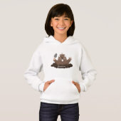 Funny Taschengopher Graben Cartoon Illustration Hoodie (Vorne ganz)