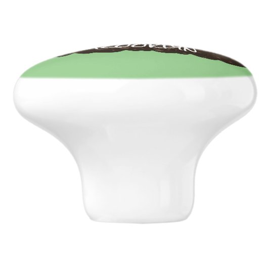 Funny Taschengopher Graben Cartoon Illustration Keramikknauf (Seitenansicht)