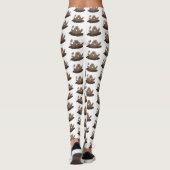 Funny Taschengopher Graben Cartoon Illustration Leggings (Rückseite)