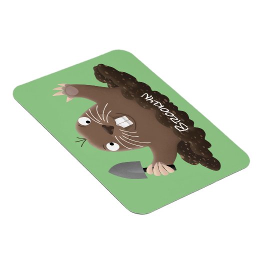 Funny Taschengopher Graben Cartoon Illustration Magnet (Rechte Seite)