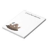 Funny Taschengopher Graben Cartoon Illustration Notizblock (Rotiert)