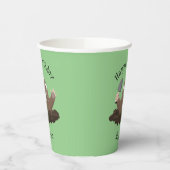 Funny Taschengopher Graben Cartoon Illustration Pappbecher (Links)