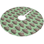 Funny Taschengopher Graben Cartoon Illustration Polyester Weihnachtsbaumdecke (Schrägansicht)