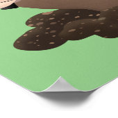 Funny Taschengopher Graben Cartoon Illustration Poster (Ecke)