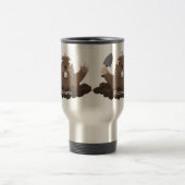 Funny Taschengopher Graben Cartoon Illustration Reisebecher (Mittel)