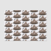 Funny Taschengopher Graben Cartoon Illustration Seidenpapier (Vorderseite)