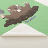 Funny Taschengopher Graben Cartoon Illustration Sherpadecke (3/4)