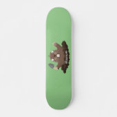 Funny Taschengopher Graben Cartoon Illustration Skateboard (Vorne)
