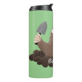 Funny Taschengopher Graben Cartoon Illustration Thermosbecher (Nach links gedreht)
