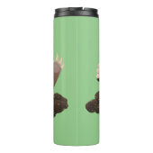 Funny Taschengopher Graben Cartoon Illustration Thermosbecher (Rückseite)