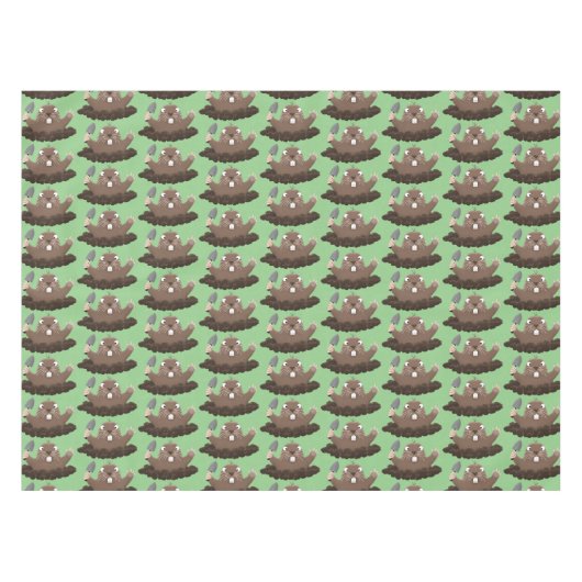 Funny Taschengopher Graben Cartoon Illustration Tischdecke (Vorderseite (Horizontal))