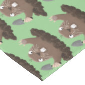 Funny Taschengopher Graben Cartoon Illustration Tischdecke (Schrägansicht)