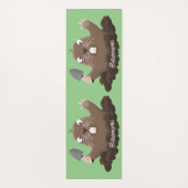 Funny Taschengopher Graben Cartoon Illustration Yogamatte (Rückseite)