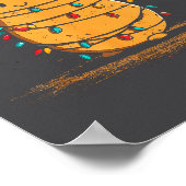 Funny Tato Christmas Graphics Lights Lover  Poster (Ecke)