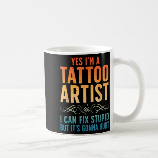 Funny Tattoo Artist Art For Men Women Tattooer Tat Kaffeetasse (Rechts)