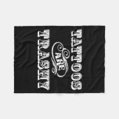 Funny Tattoo Quote Design For Gift  Fleecedecke (Vorderseite (Horizontal))