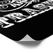 Funny Tattoo Quote Design For Gift  Poster (Ecke)