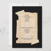 Funny Tatty Paper Spaß Wedding Einladung (Rückseite)