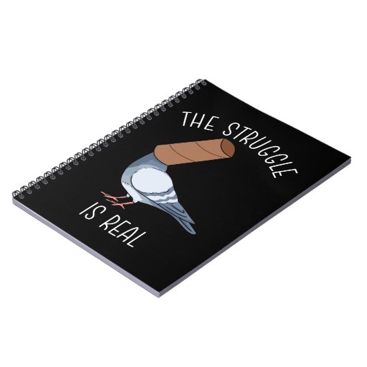 Funny Taube Geschenk Züchtung des Kampfes ist Rea Notizblock (Linke Seite)