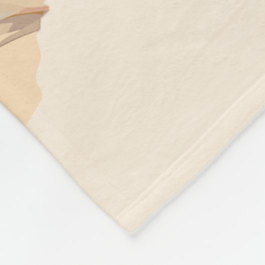 Funny Taube mit Cowboy-Hut, Aquarell Fleecedecke (Ecke)