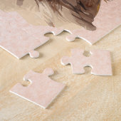 Funny Taube mit Cowboy-Hut, Aquarell Puzzle (Seite)