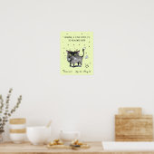 Funny Taurus poster Zodiac Cat Star Schild Poster (Küche)