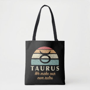 Funny Taurus Zodiac Rules Tasche