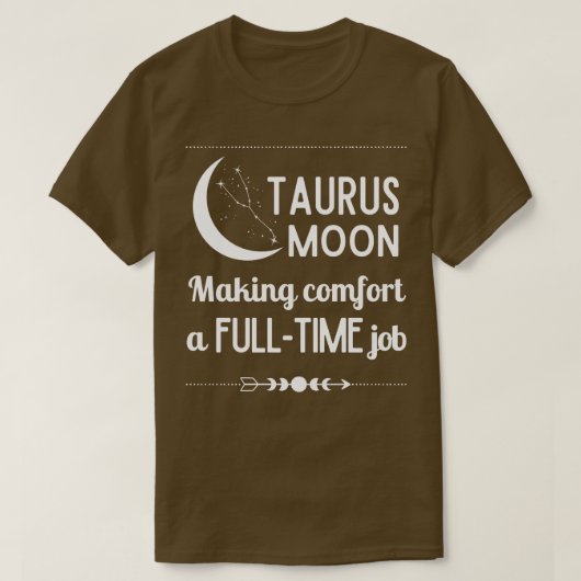 Funny Taurus Zodiac Sign Taurus Moon Comunale T-Shirt (Design vorne)