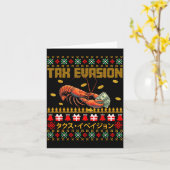 Funny Tax Evasion Lobster Money Ugly Christmas Swe Karte (Gelbe Blume)
