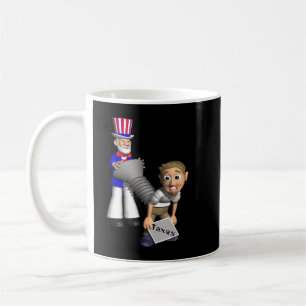 Funny Tax IRS Joke Taxpayer Humor Uncle Sam Screws Kaffeetasse