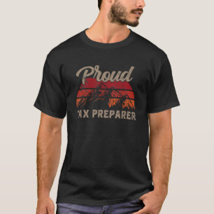 Funny Tax Preparer Superhero Vintag Men Vater T-Shirt