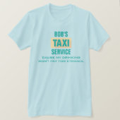 Funny Taxi Driver Drink and Ethanol ・Custom T-Shirt (Design vorne)