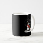 Funny Tbull Dog In The Snow Tree Christmas Winter  Kaffeetasse (VorderseiteRechts)