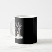 Funny Tbull Dog In The Snow Tree Christmas Winter  Kaffeetasse (Vorderseite Links)