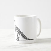 Funny Tea Rex Tyrannosaurus Dinosaurier Vatertag Kaffeetasse (VorderseiteRechts)