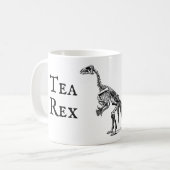 Funny Tea Rex Tyrannosaurus Dinosaurier Vatertag Kaffeetasse (Vorderseite Links)