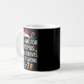 Funny Teacher 67 Christmas Six Seven Students Sayi Kaffeetasse (Vorderseite Links)