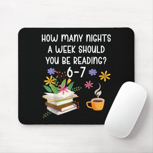 Funny Teacher 67 Six Seven Meme Reading 6-7 Book L Mousepad (Mit Mouse)