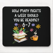 Funny Teacher 67 Six Seven Meme Reading 6-7 Book L Mousepad (Vorne)