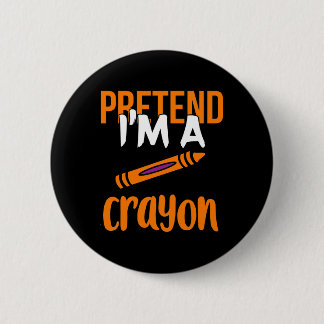 Funny Teacher, als wäre ich ein Crayon Halloween-G Button