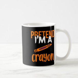 Funny Teacher, als wäre ich ein Crayon Halloween-G Kaffeetasse