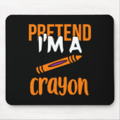 Funny Teacher, als wäre ich ein Crayon Halloween-G Mousepad (Vorne)
