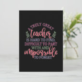 Funny Teacher Appreciation Day Ideas Karte (Stehend Vorderseite)
