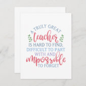 Funny Teacher Appreciation Principal Mitteilungskarte (Vorne/Hinten)