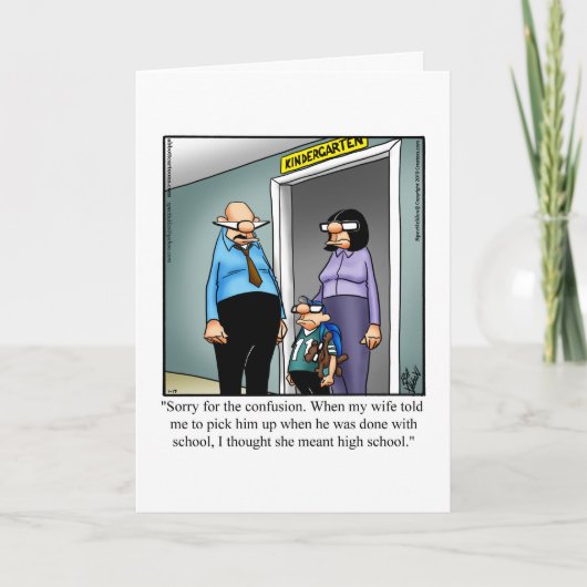 Funny Teacher Apprecive Day Karte (Vorderseite)